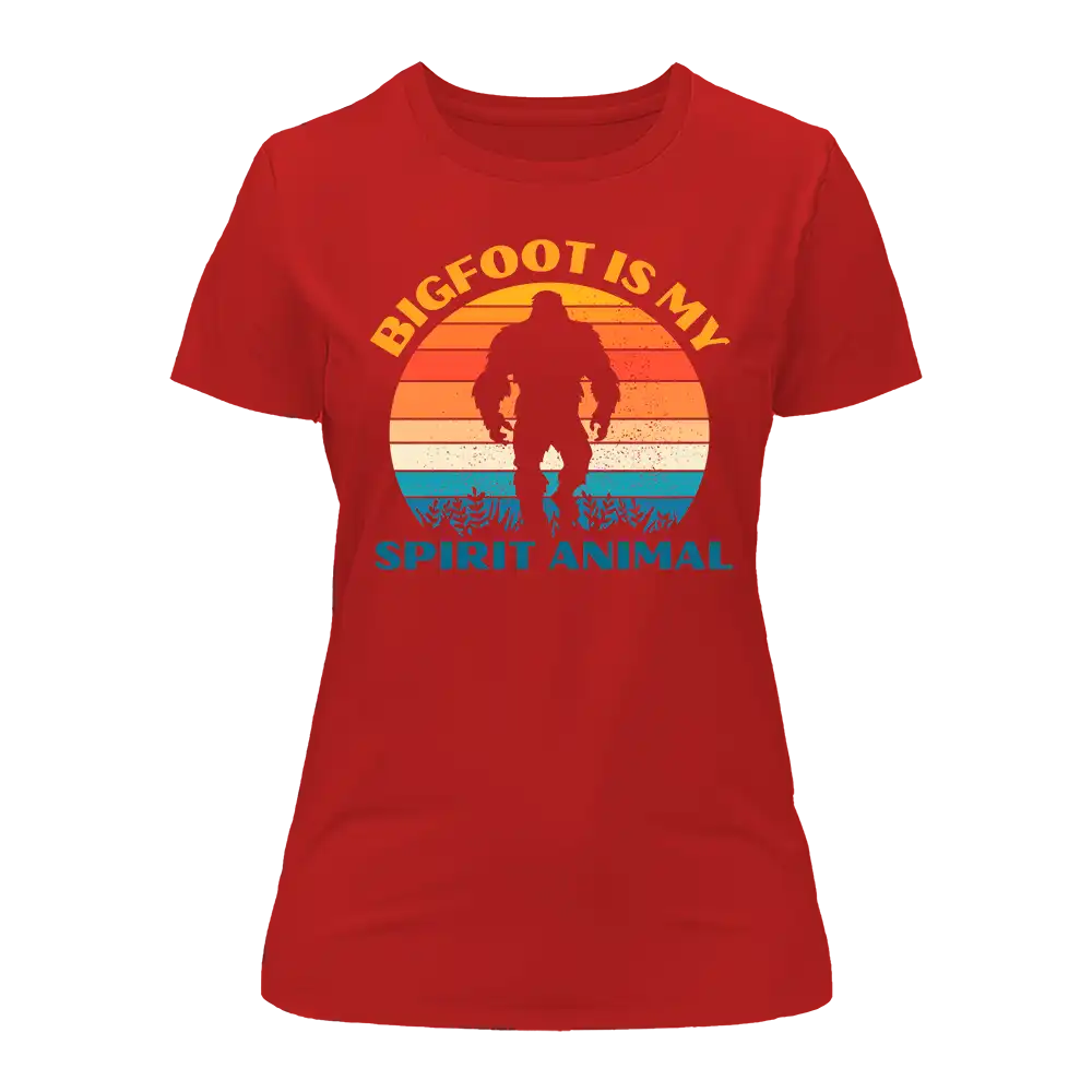 Bigfoot Is My Spirit Animal T-Shirt for Women - Tanks Treasures