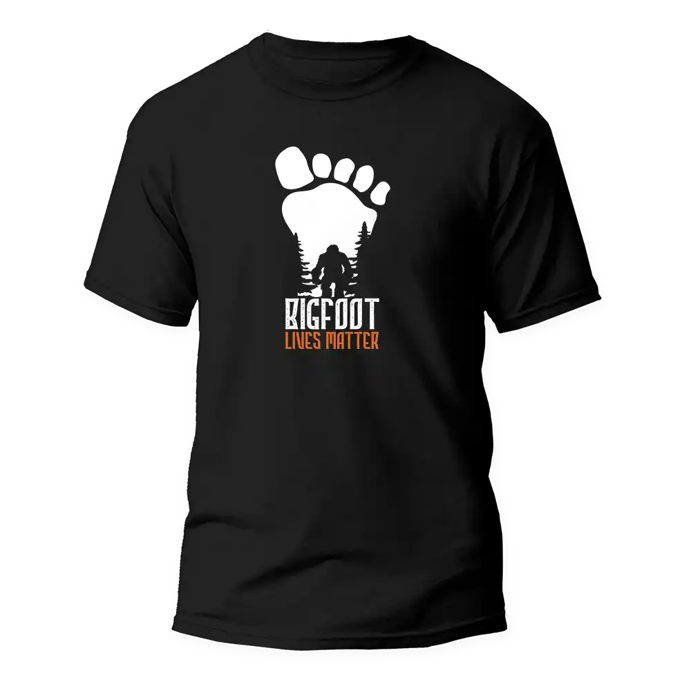 Bigfoot Lives Matter Man T-Shirt - Tanks Treasures