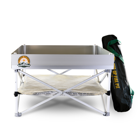 Pop-Up Fire Pit + Heat Shield (Bonus Pack) - Tanks Treasures