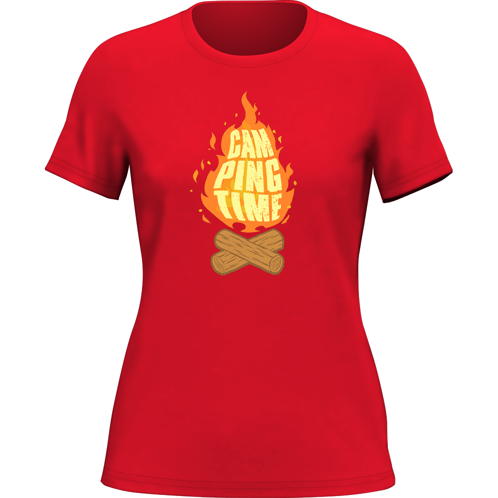 Camp Fire T-Shirt for Women - Tanks Treasures