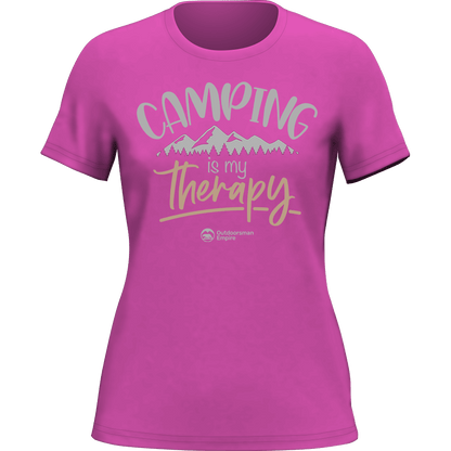 Camping Is My Therapy T-Shirt for Women - Tanks Treasures