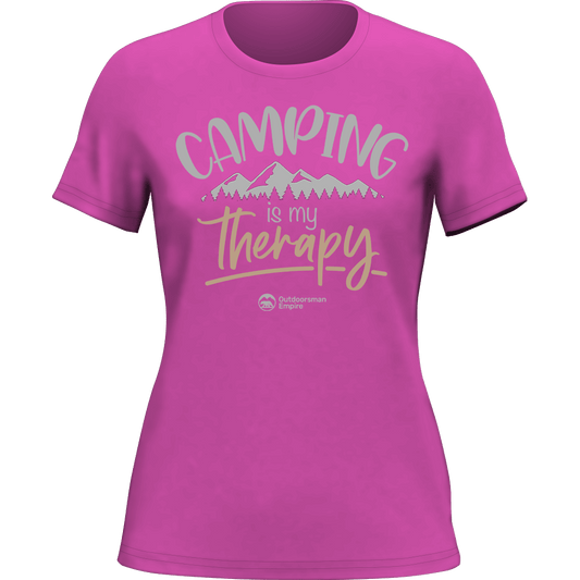 Camping Is My Therapy T-Shirt for Women - Tanks Treasures
