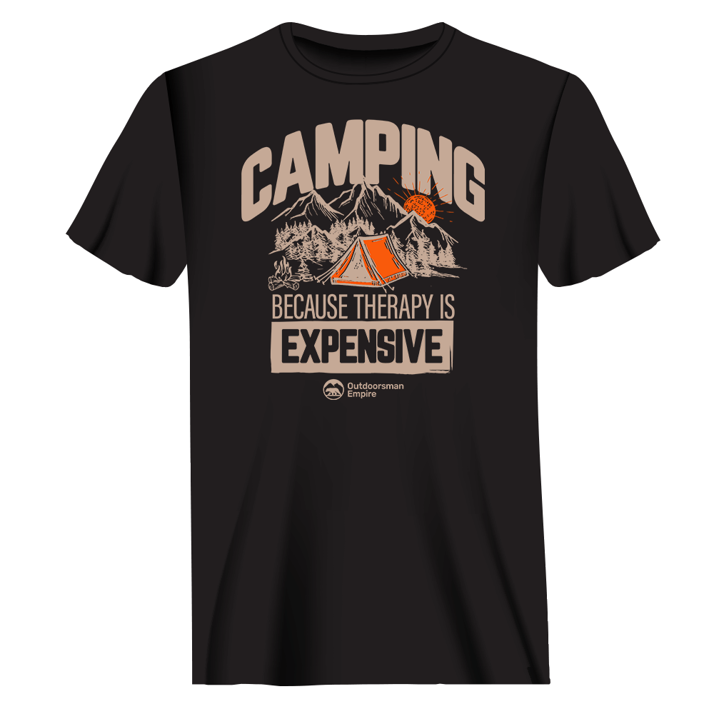 Camping No Expensive Man T-Shirt - Tanks Treasures