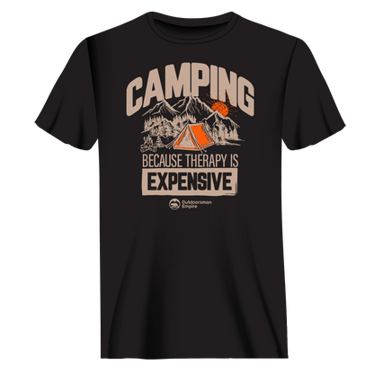 Camping No Expensive Man T-Shirt - Tanks Treasures