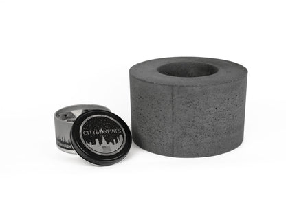 Classic Cylinder Concrete Fire Pit - Tanks Treasures