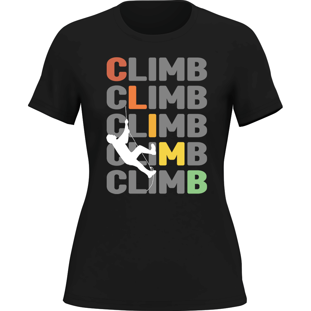 Climbbbbb T-Shirt for Women - Tanks Treasures