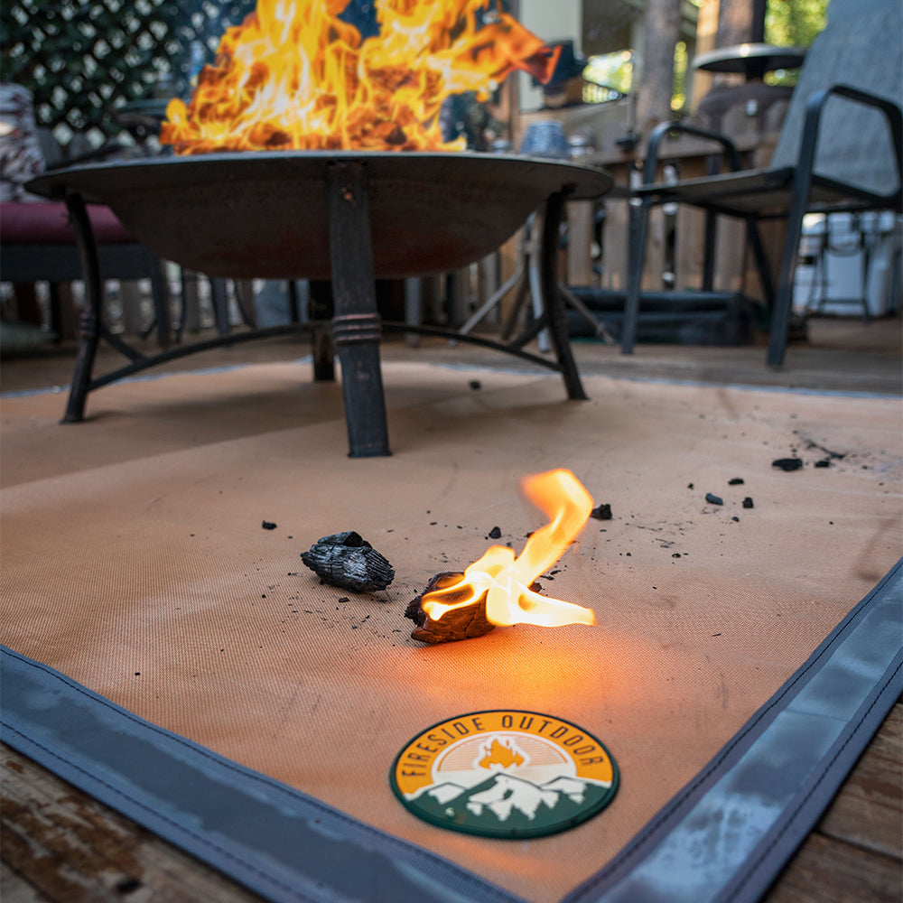 Ember Mat - Protect The Ground From Popping Embers or Dripping Grease - Tanks Treasures