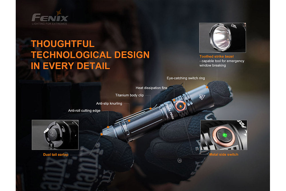 Fenix PD35 V3.0 Everyday Carry Flashlight - 1700 Lumens - Tanks Treasures