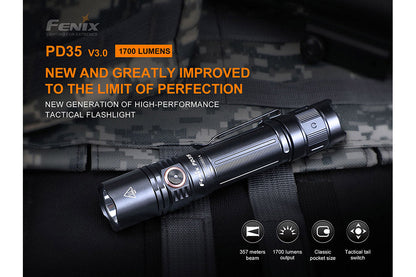 Fenix PD35 V3.0 Everyday Carry Flashlight - 1700 Lumens - Tanks Treasures