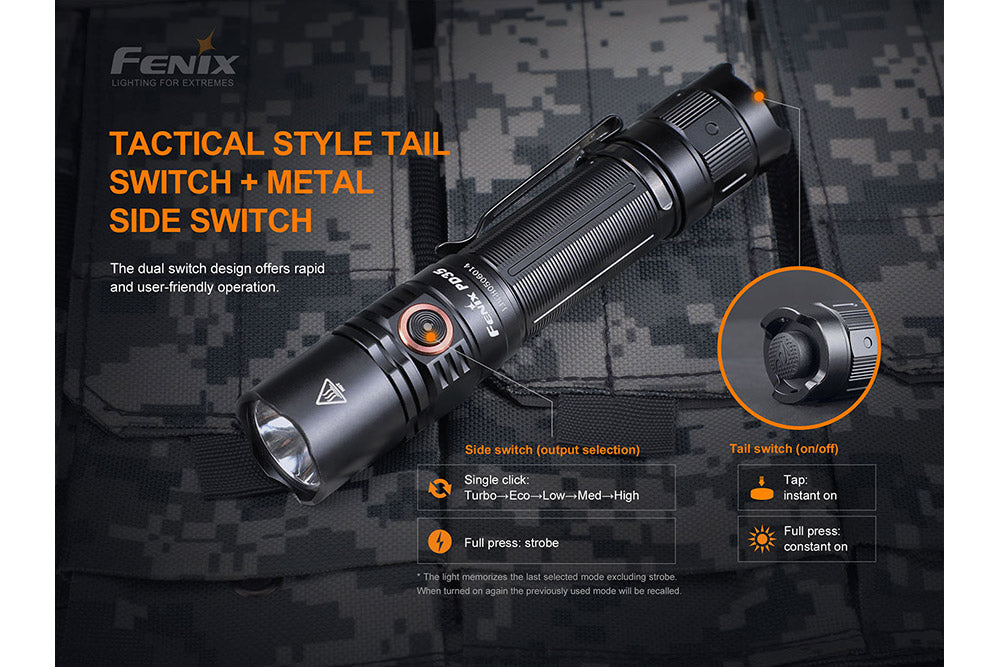 Fenix PD35 V3.0 Everyday Carry Flashlight - 1700 Lumens - Tanks Treasures