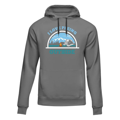 I Love Peeing Outside Men Adult Fleece Hooded Sweatshirt - Tanks Treasures