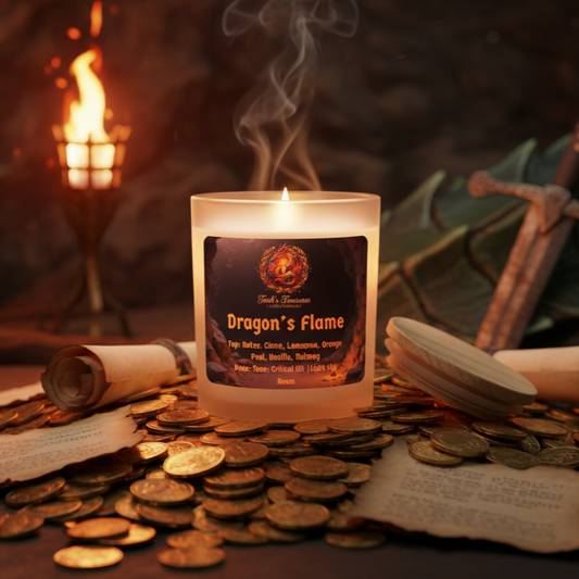 Dragon’s Flame | Frosted Glass Candle