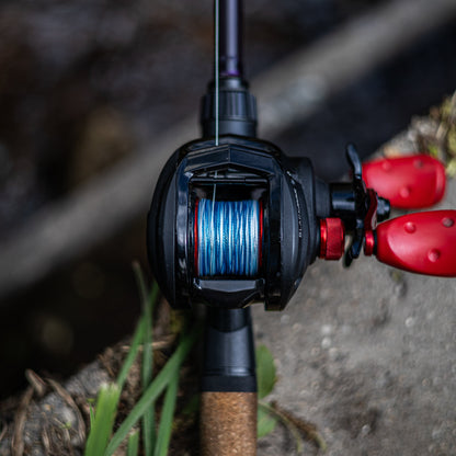 Reaction Tackle Braided Fishing Line - Blue Camo - Tanks Treasures