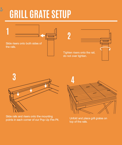 Quad-Fold Grill Grate