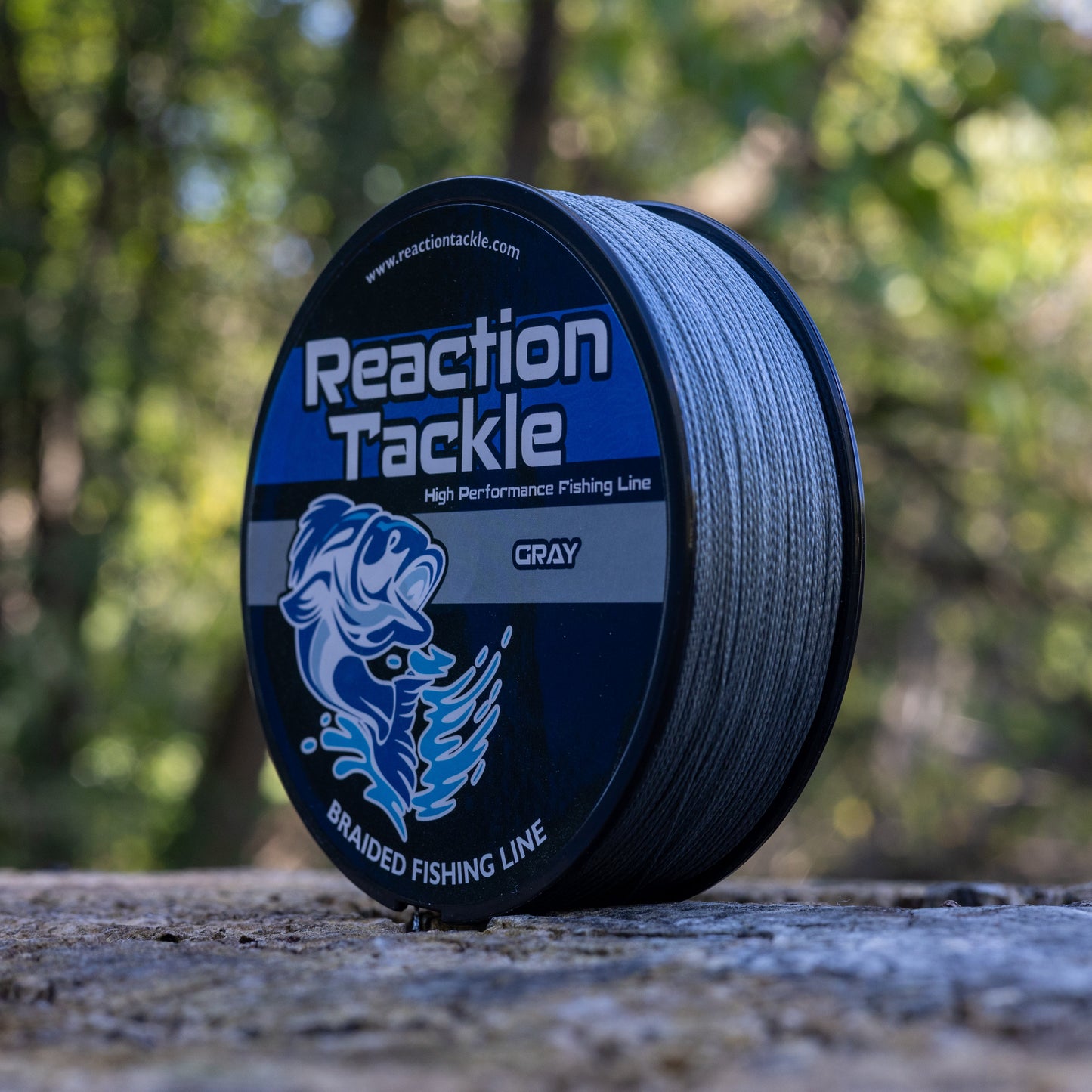 Reaction Tackle Braided Fishing Line - Gray - Tanks Treasures