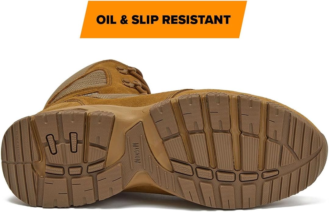 MAG SHIELD Suede Leather 8" Work Boot SZ WP - Tanks Treasures