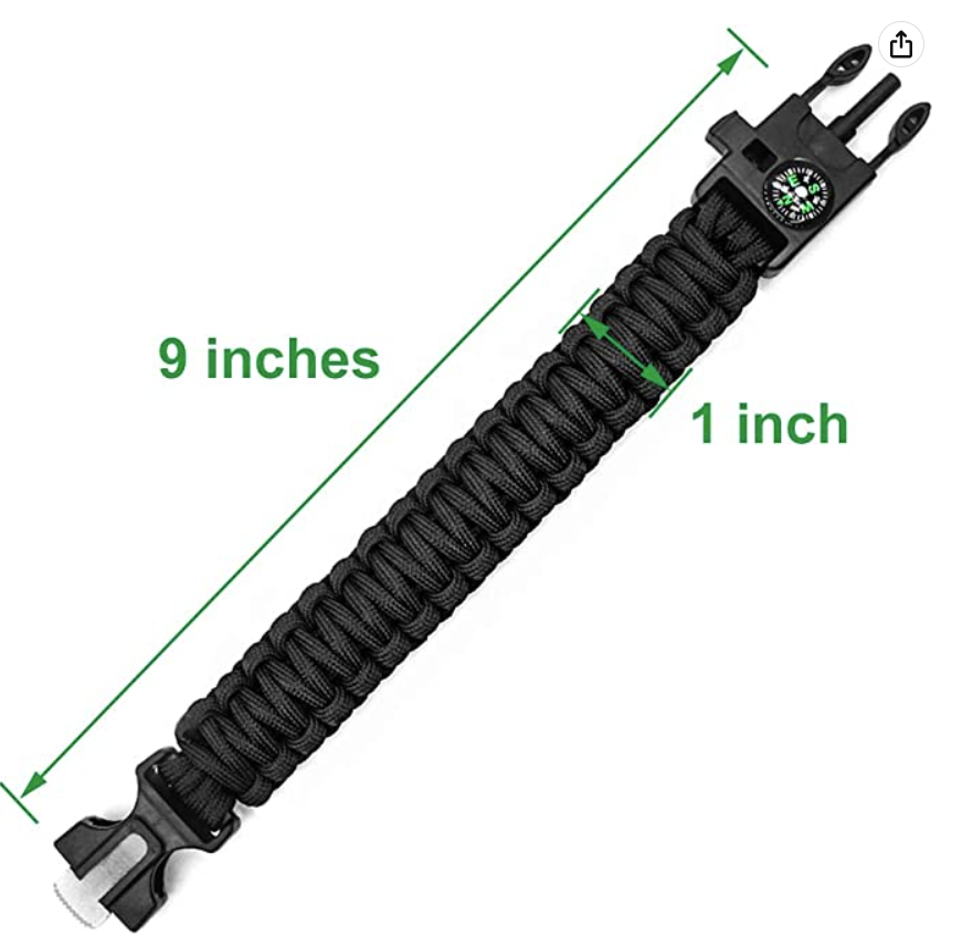 ⛺ 5-in-1 Survival Paracord Bracelet - Tanks Treasures