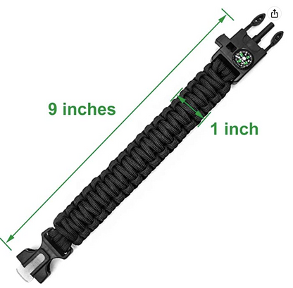 ⛺ 5-in-1 Survival Paracord Bracelet - Tanks Treasures