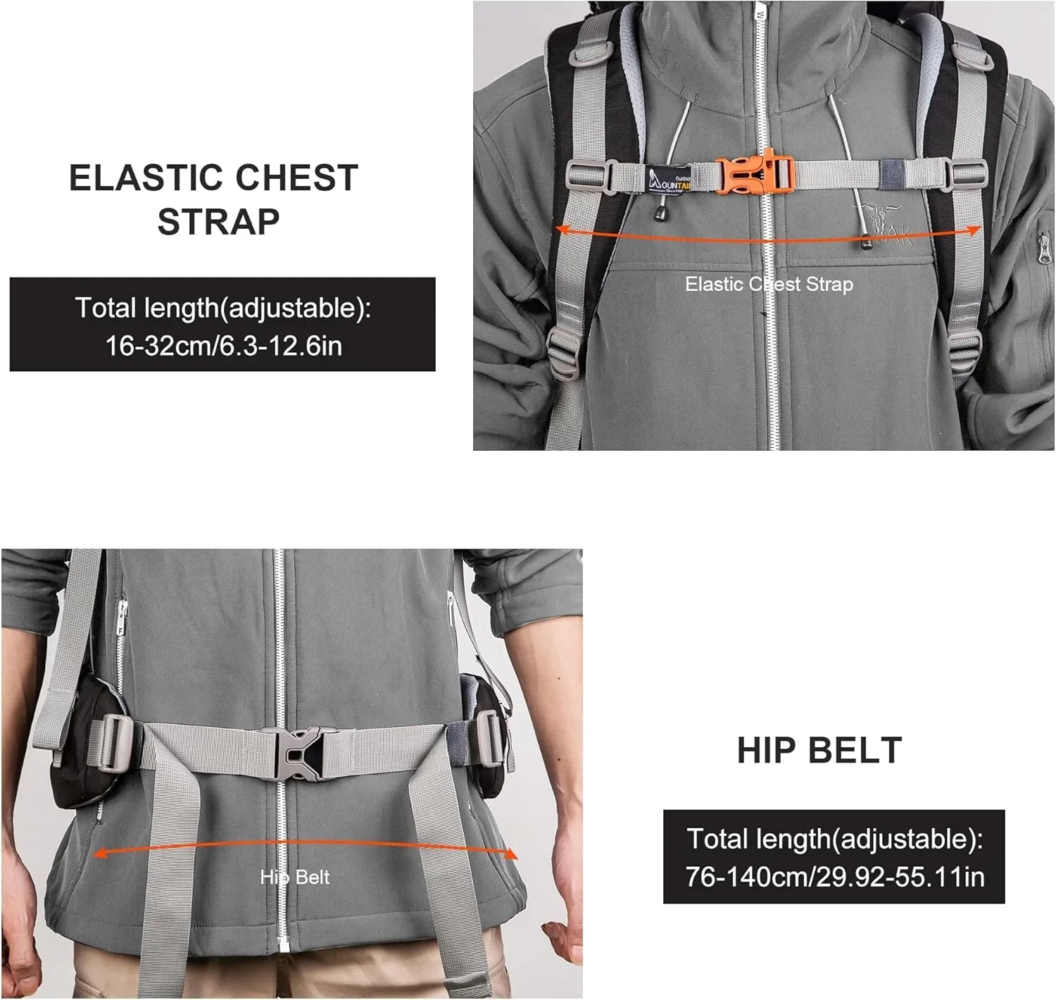 70L Internal Frame Backpack Camping Backpacking Hiking Backpack for Men Women with Rain Cover - Tanks Treasures