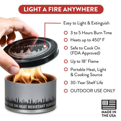 City Bonfire (Portable Fire Pit) - Tanks Treasures