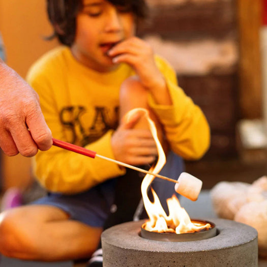 Classic Cylinder Concrete Fire Pit - Tanks Treasures