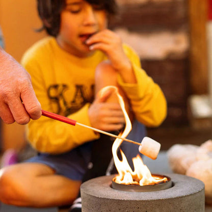 Classic Cylinder Concrete Fire Pit - Tanks Treasures
