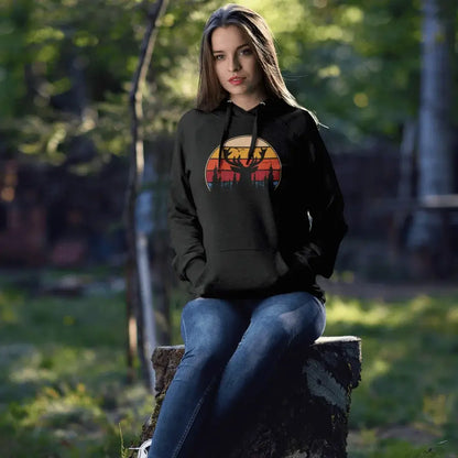 Deer Color Women Hoodie - Tanks Treasures