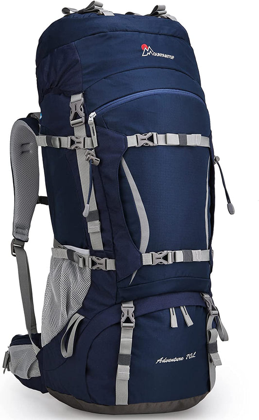 70L Internal Frame Backpack Camping Backpacking Hiking Backpack for Men Women with Rain Cover