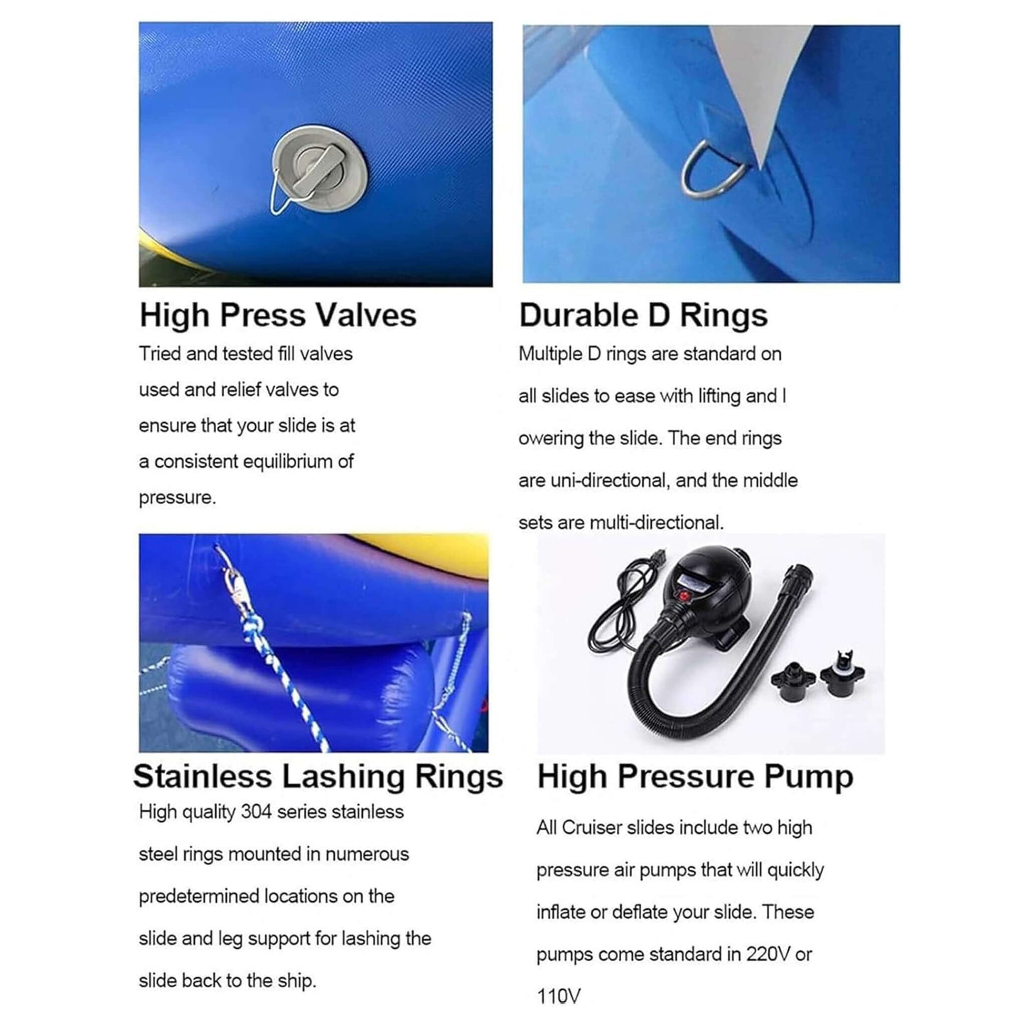 Extra Large Inflatable Climbing Iceberg With Air Pump (SAK36712) - Tanks Treasures