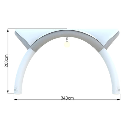 Extra Large Inflatable Floating Dock Platform With Air Pump (SAK91230) - Tanks Treasures