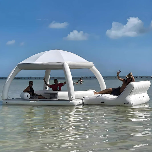 Extra Large Inflatable Floating Dock Platform With Air Pump (SAK91230) - Tanks Treasures