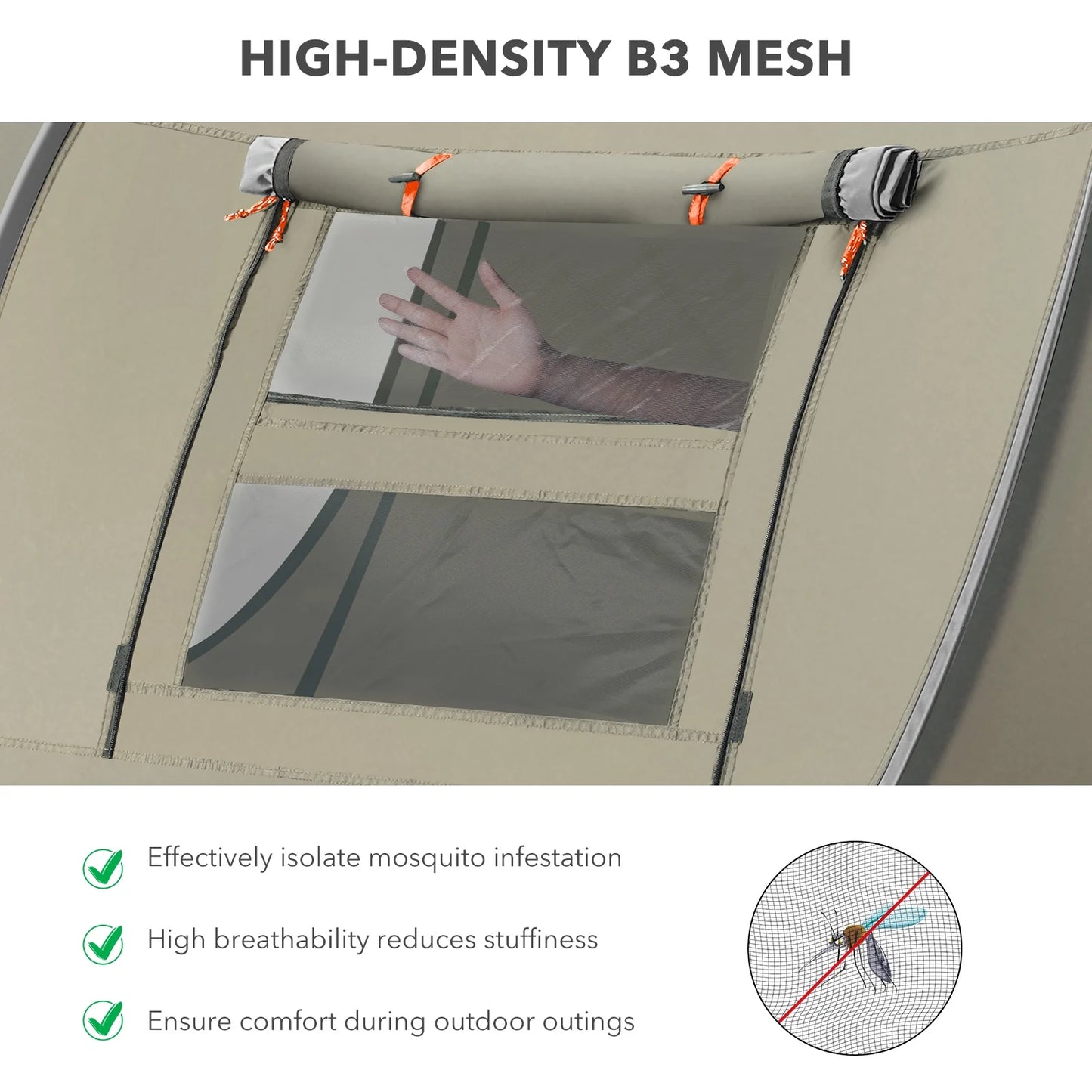 Instant Tent 4-Person Camp Tent, Auto Setup Pop up Tent, Waterproof, Huge Door & Windows, Green - Tanks Treasures