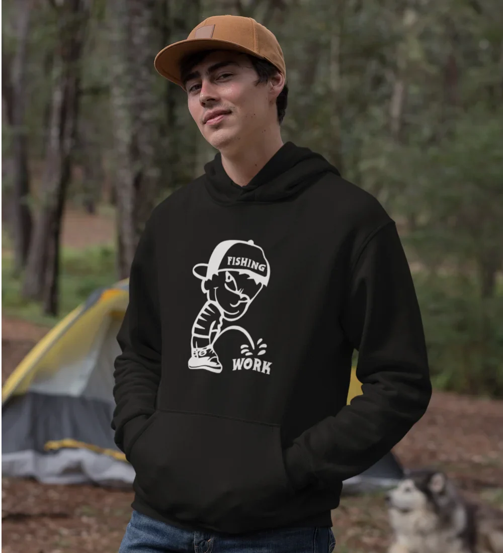 Fishing And Work Unisex Hoodie - Tanks Treasures