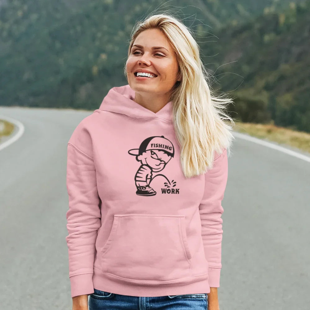 Fishing And Work Unisex Hoodie - Tanks Treasures