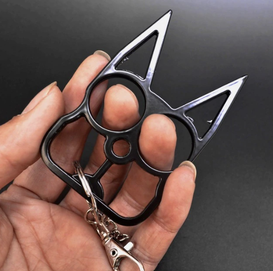 🦊 Foxy Head Self-Defense Keychain - Tanks Treasures