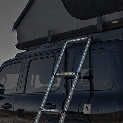 Heavy Duty 2-3 Person Hardshell Rooftop Tent With Ladder (SAK93120) - Tanks Treasures