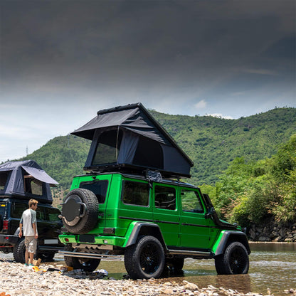 Heavy Duty 2-3 Person Hardshell Rooftop Tent With Ladder (SAK93120) - Tanks Treasures