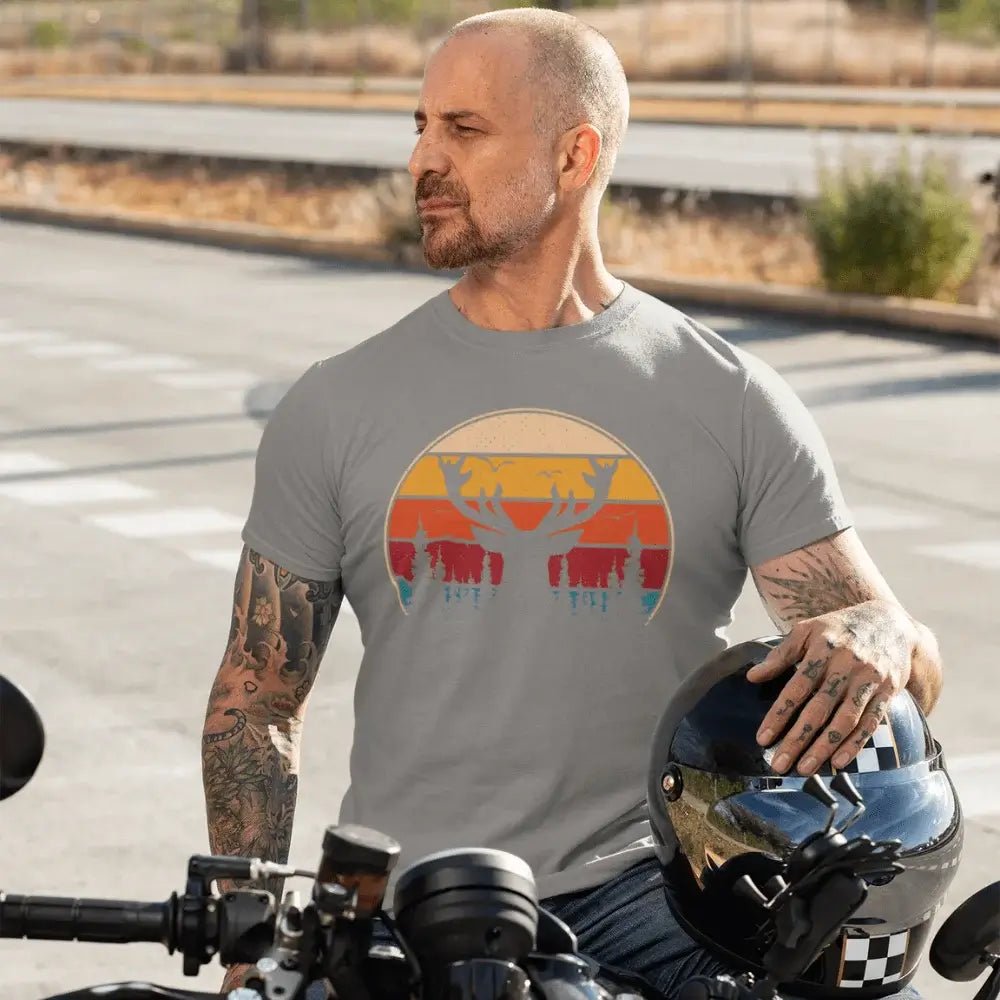 Deer Color Man T-Shirt - Tanks Treasures
