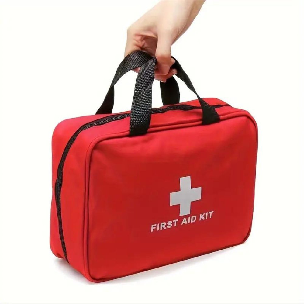 173pcs Large First Aid Kit: Portable Bag For Outdoor Hunting, Hiking, Camping And More - Including Emergency Supplies! - Tanks Treasures