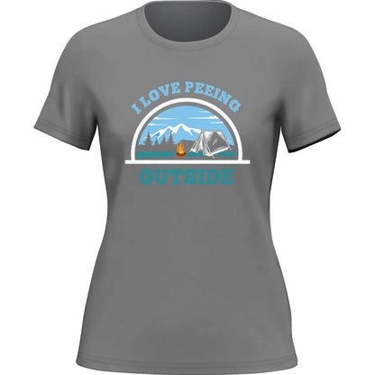 I Love Peeing Outside T-Shirt for Women - Tanks Treasures