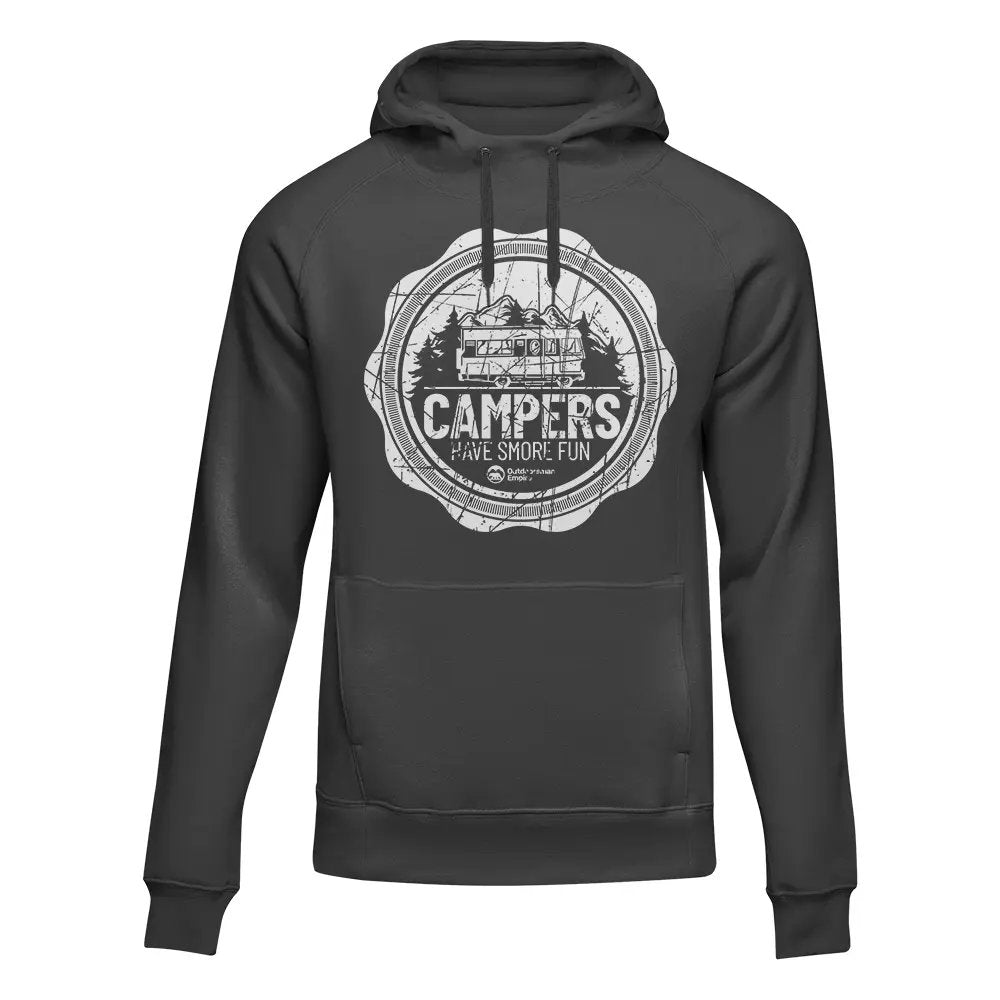 Camping Seal Adult Fleece Hooded Sweatshirt - Tanks Treasures