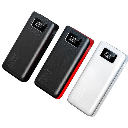 20000mAh External Battery Power Bank Dual USB With LED Flashlight - Tanks Treasures