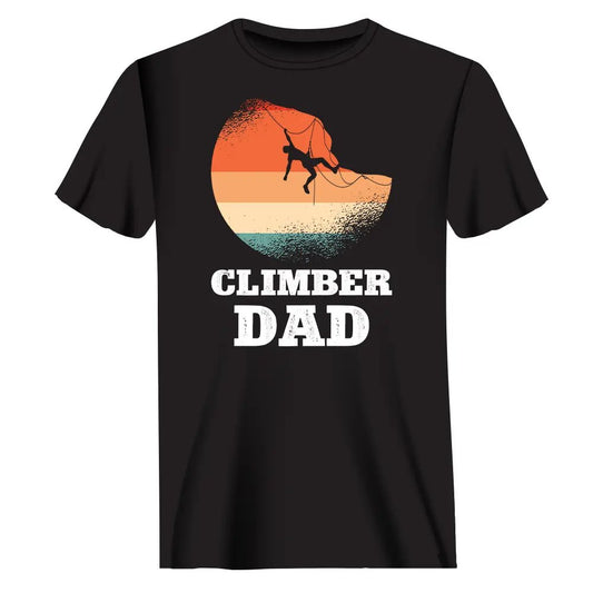 Climber Dad Man T-Shirt - Tanks Treasures