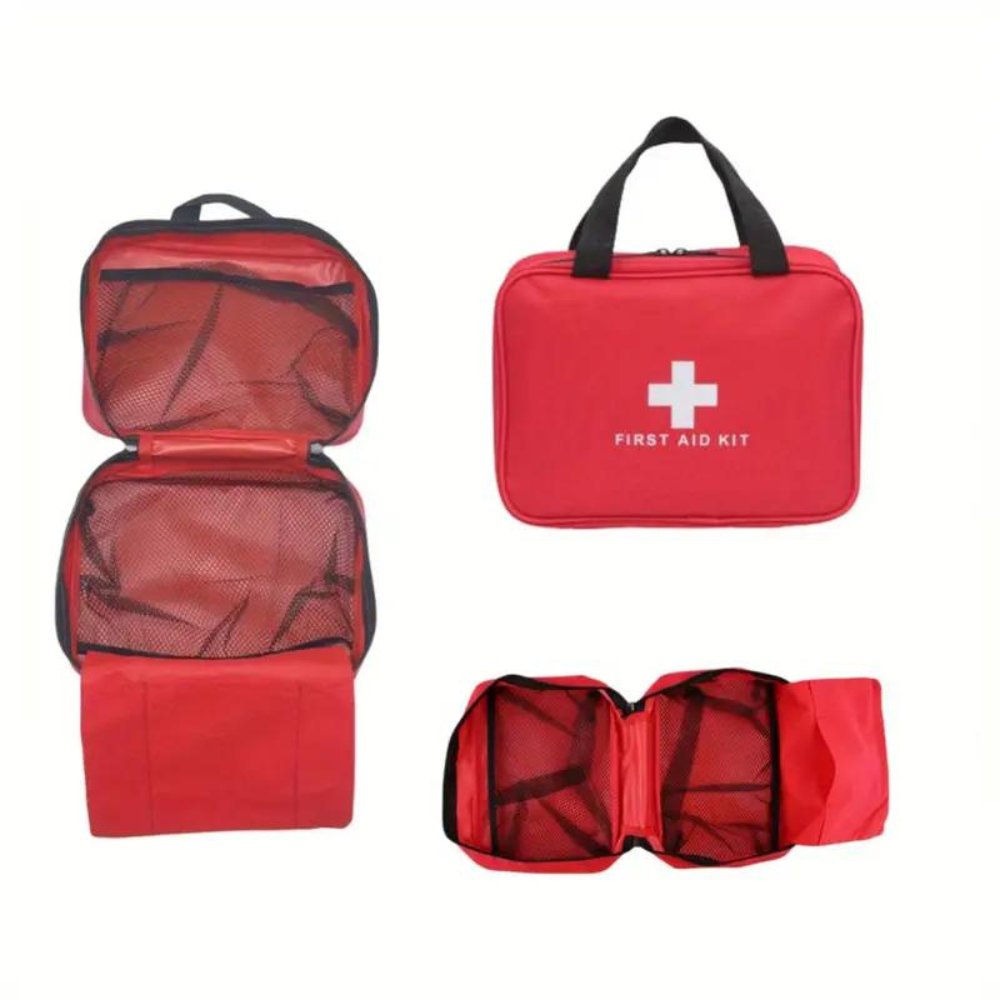 173pcs Large First Aid Kit: Portable Bag For Outdoor Hunting, Hiking, Camping And More - Including Emergency Supplies! - Tanks Treasures