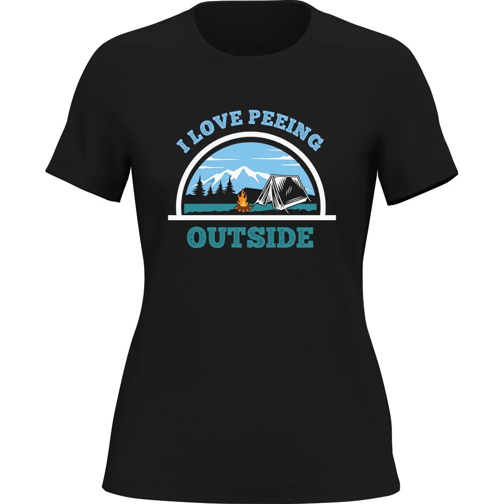 I Love Peeing Outside T-Shirt for Women - Tanks Treasures