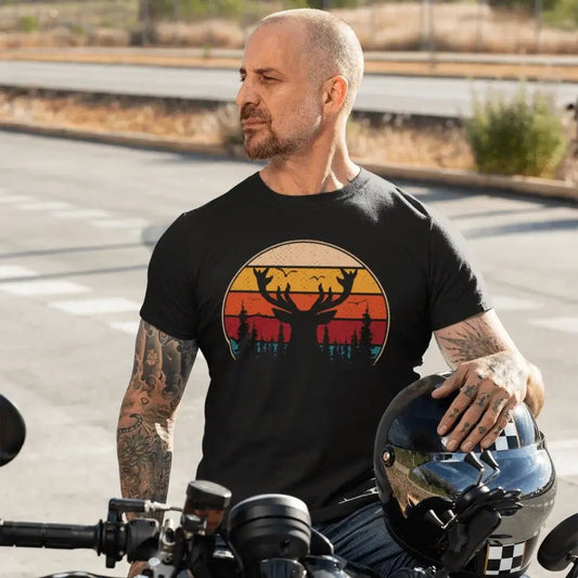 Deer Color Man T-Shirt - Tanks Treasures