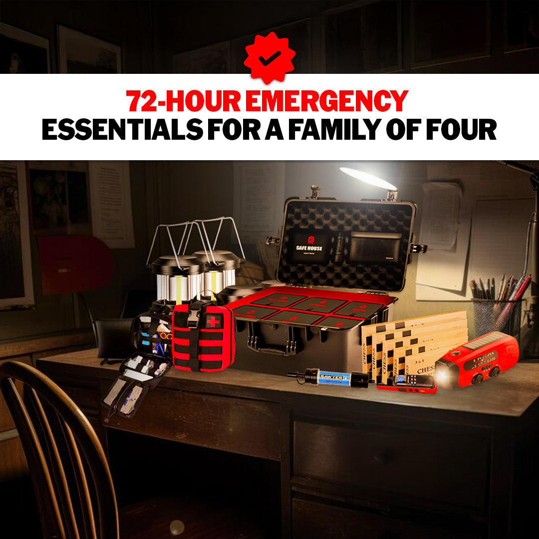 The Safe House Survival Kit | 72-Hour Emergency Kit - Tanks Treasures