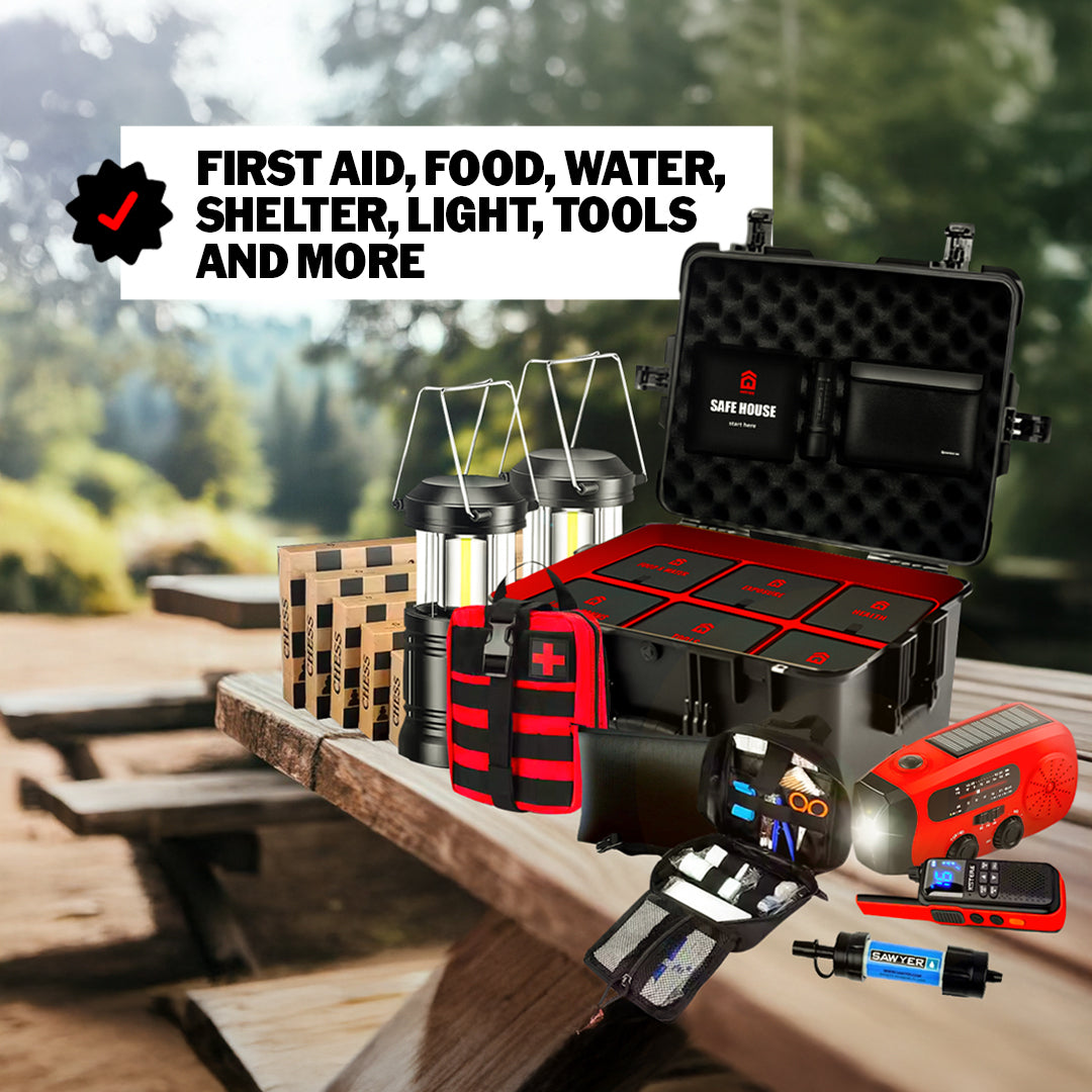 The Safe House Survival Kit | 72-Hour Emergency Kit - Tanks Treasures