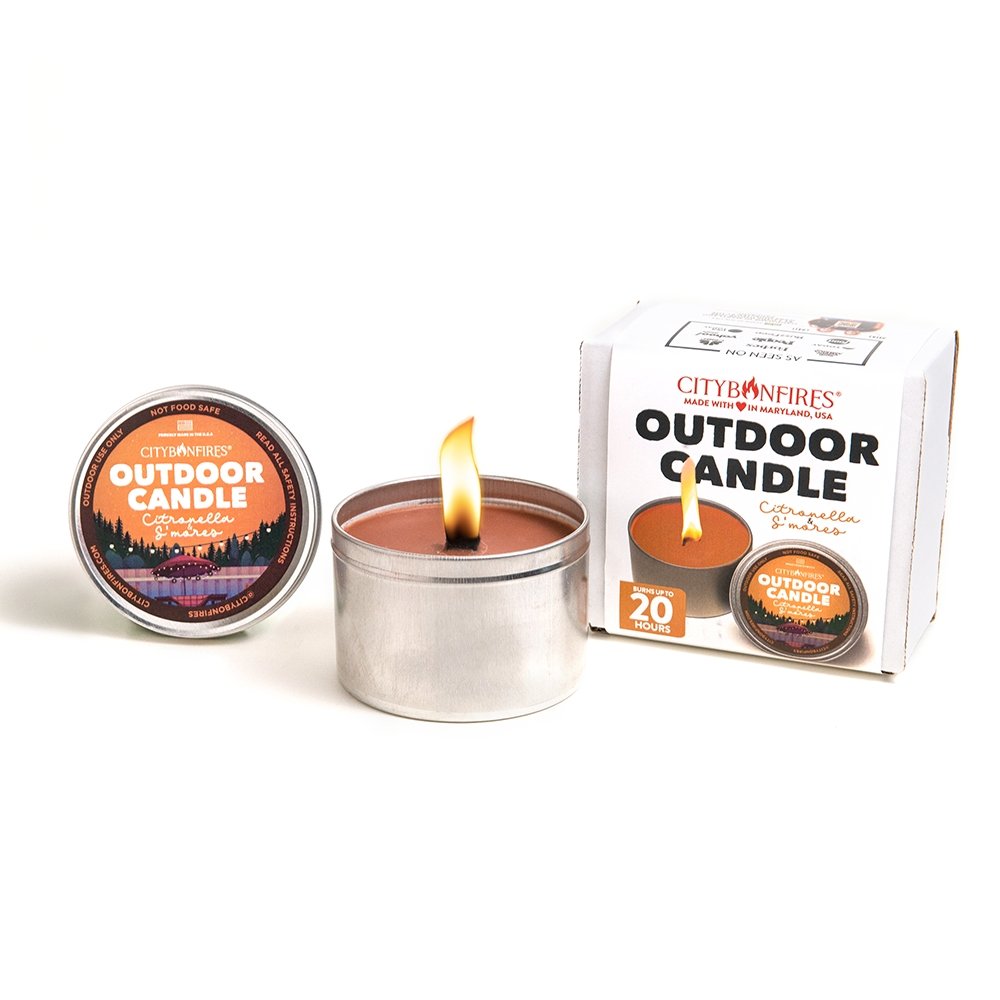 The Outdoor Citronella Candle - S'mores Scent - Tanks Treasures