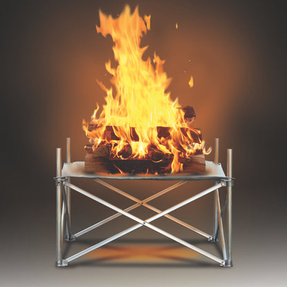 Fireside Outdoor Pop-Up Fire Pit 24" Ultra Lite - Tanks Treasures